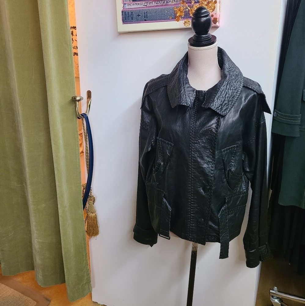 Donna Karen 100% Lambskin Leather Jacket